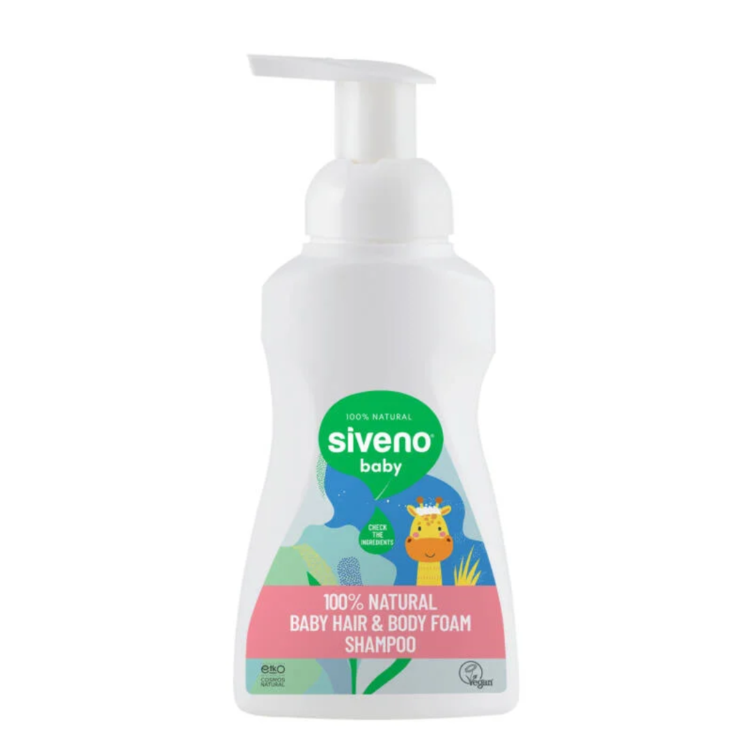 Siveno natürliches schäumendes Babyshampoo