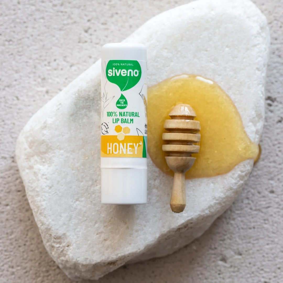 Natürlicher Lippenbalsam mit Honig