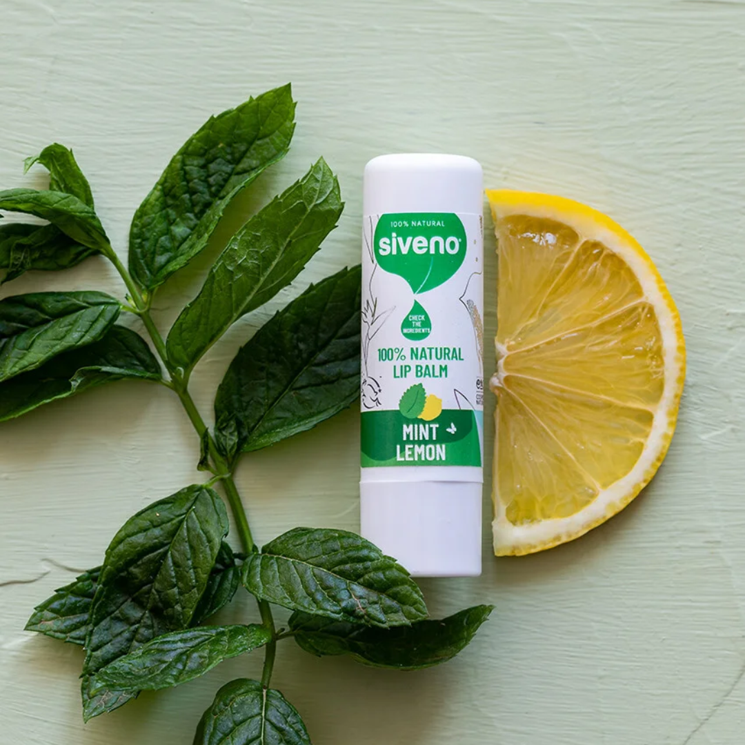 Natürlicher Lippenbalsam Minze/Zitrone