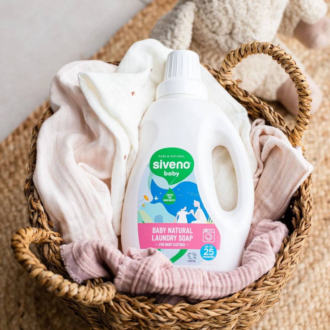 Siveno Natürliches Waschmittel für Babykleidung